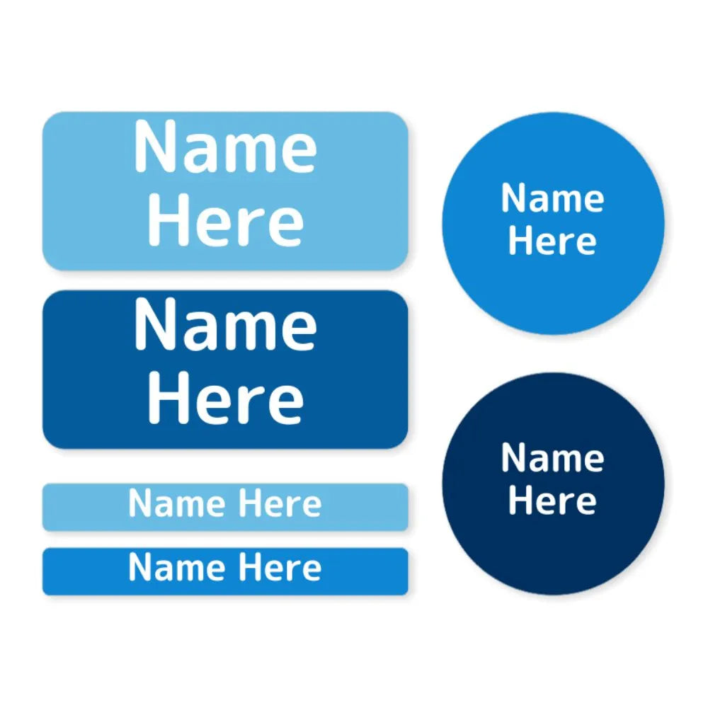 Multi Color Mixed Name Label Pack – Dinkleboo US