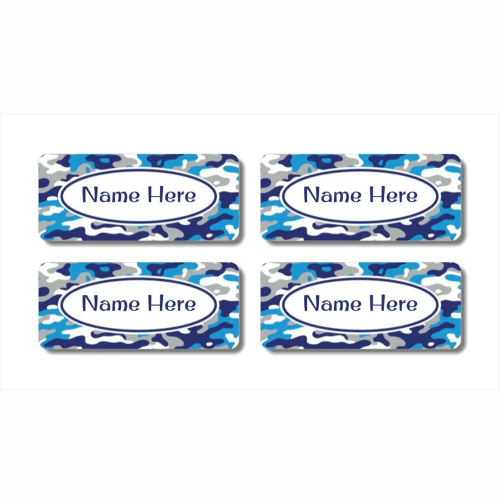 Camo Rectangle Camo Rectangle Name Label – Dinkleboo US