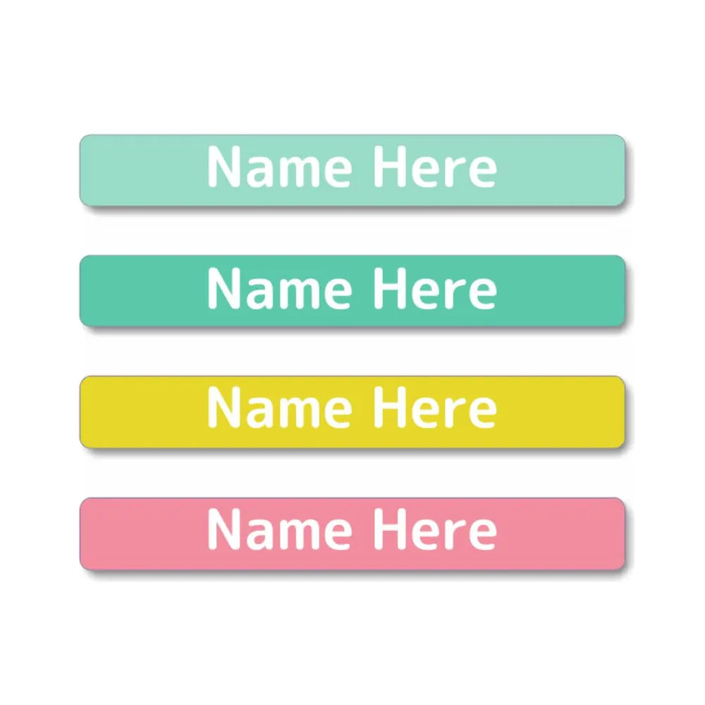 Pastels Mini Name Labels – Dinkleboo US