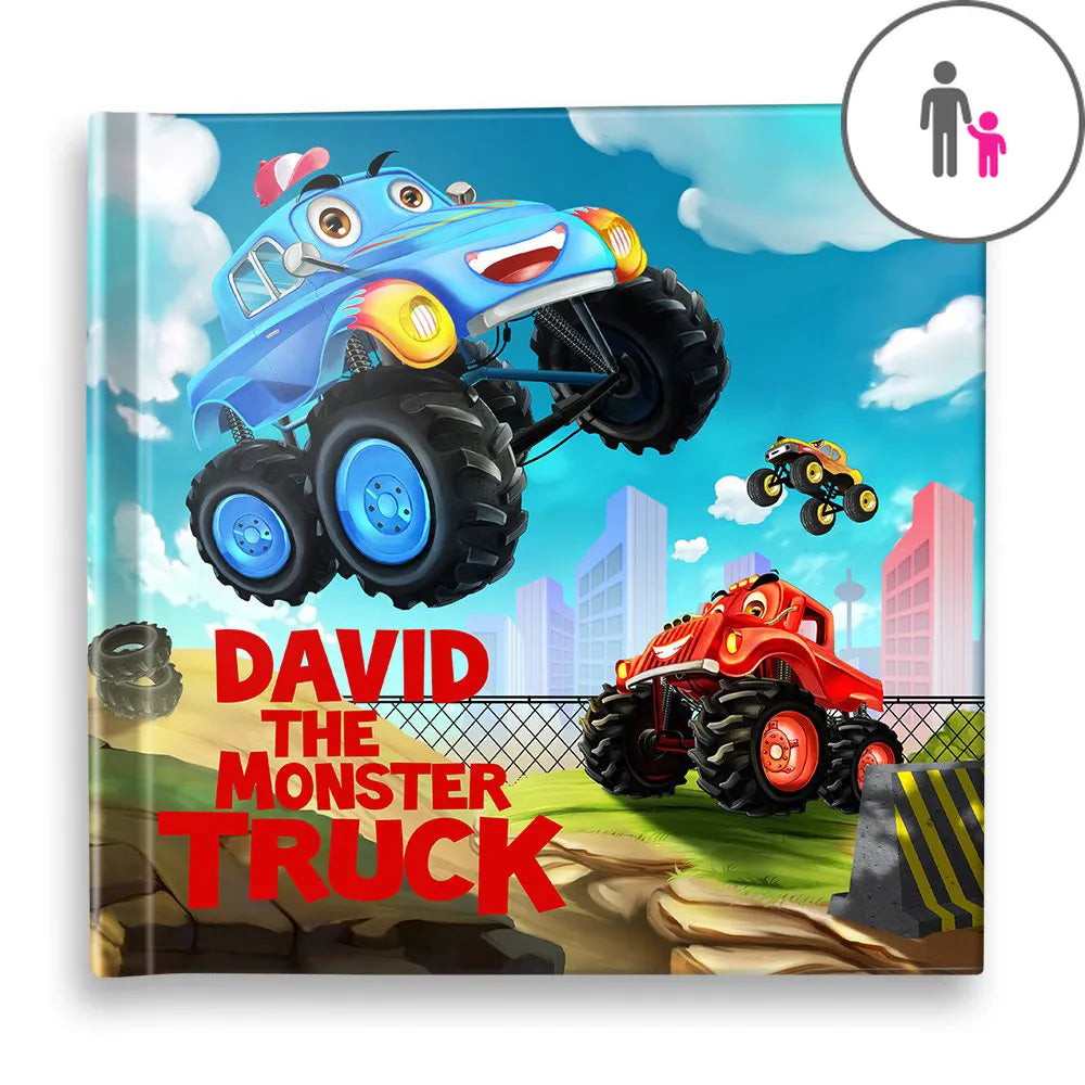 Children’s Personalized Monster Truck Book – Dinkleboo US