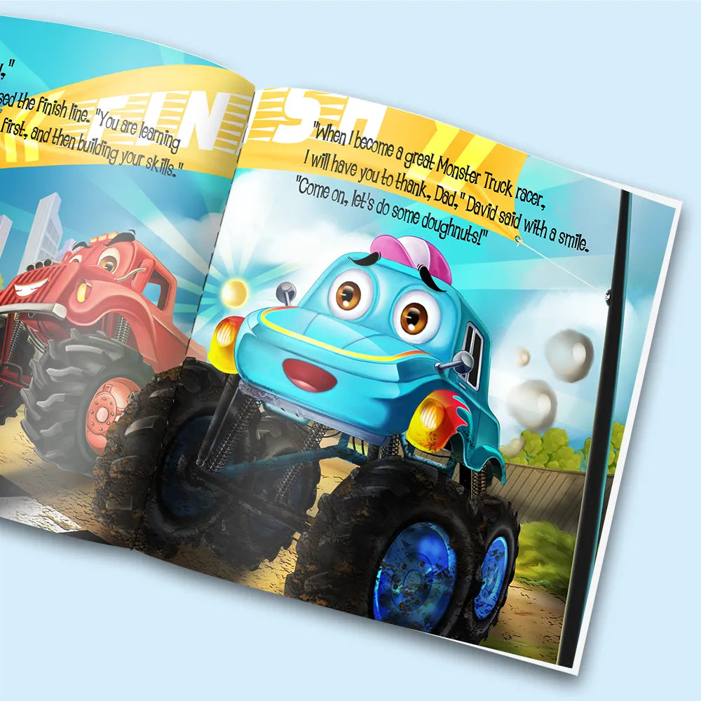 Children's Personalized Monster Truck Book – Dinkleboo US