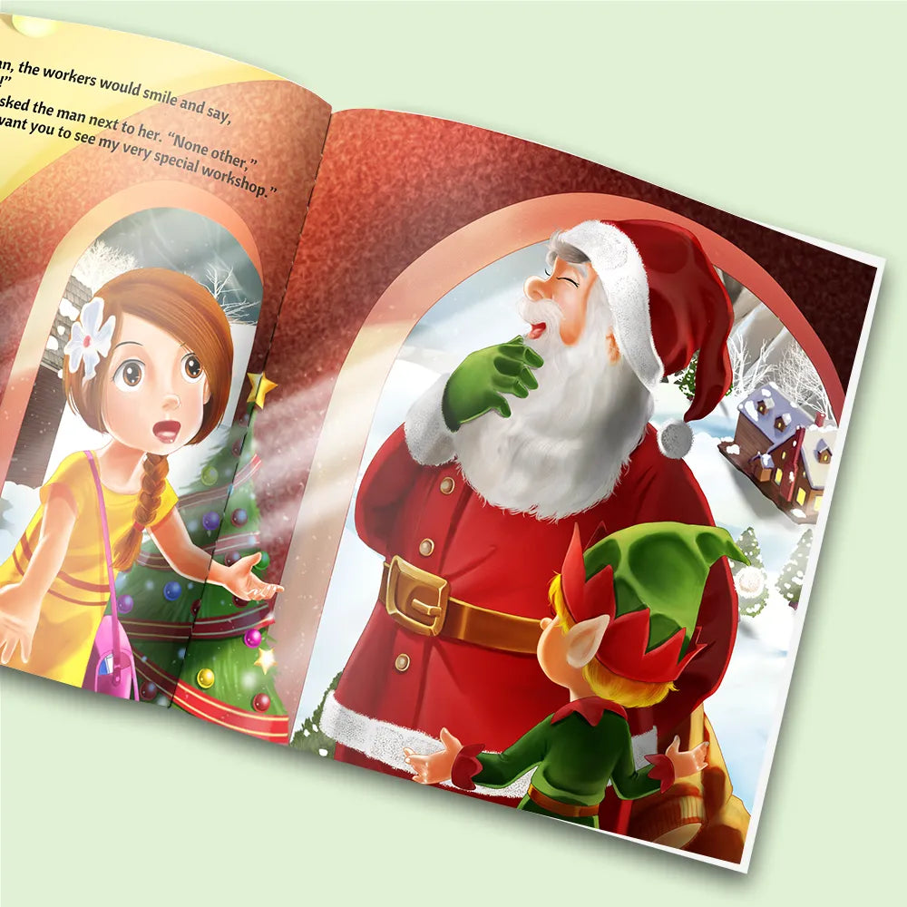 Visits Santa’s Workshop