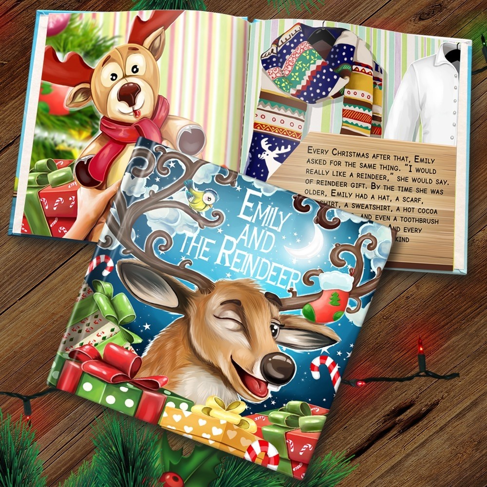 "Santa's Reindeer" Personalized Story Book