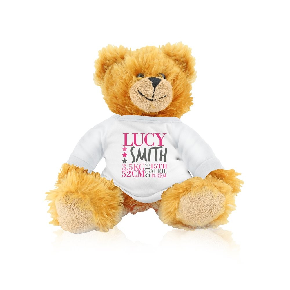 Girl Birth Teddy Bear