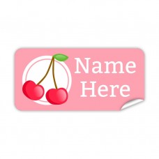 Cherry Rectangle Name Label