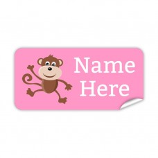 Funky Monkey Rectangle Name Label