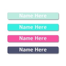 Dazzling Mini Name Label
