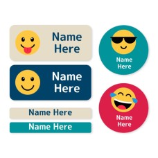 Emoji Mixed Name Label Pack