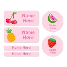 Tropical Fruit Mixed Name Label Pack