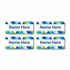 Geometric Rectangle Name Label
