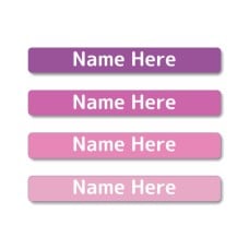 Magenta Mini Name Label