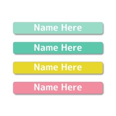 Pastels Mini Name Label
