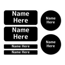 Single Colour Mixed Name Label Pack