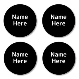 Single Color Round Name Label