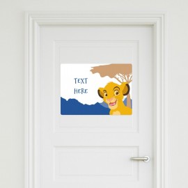 [Officeworks-API-Only] The Lion King Big Adventure Simba Door Sign