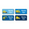 Little Digger Rectangle Name Label - IT