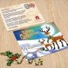 Reindeer Santa Postcard