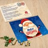 Blue Santa Postcard