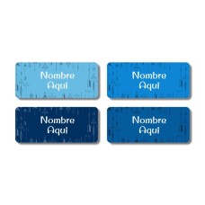 Etiquetas con nombre rectangulares de Flechas - ES|US-ES|MX