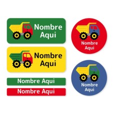 Paquete de etiquetas mixtas de Camión Volquete - ES|MX|US-ES