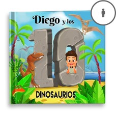 "Los diez dinosaurios" Libro de cuentos personalizado - MX|US-ES