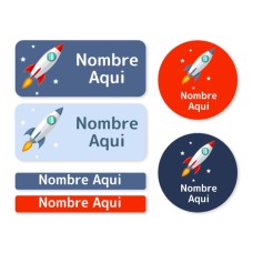 Paquete de etiquetas mixtas de Cohete - ES|MX|US-ES