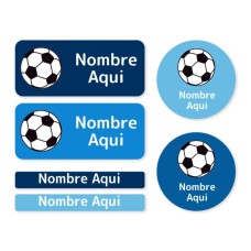 Paquete de etiquetas mixtas de Balón de fútbol - ES|MX|US-ES