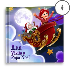"Visita a Santa" Libro de cuentos personalizado