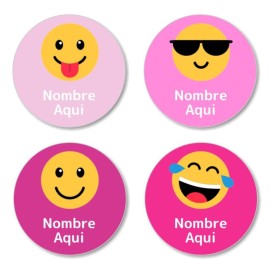 Etiquetas Redondas de Emojis
