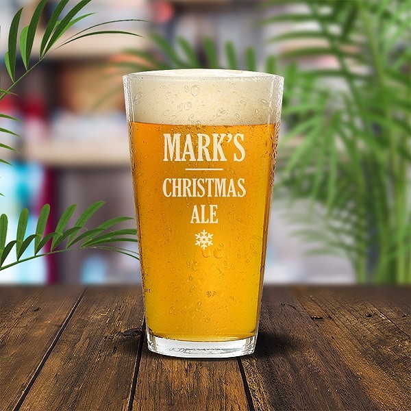 [US-Only] Christmas Ale Engraved Standard Beer Glass