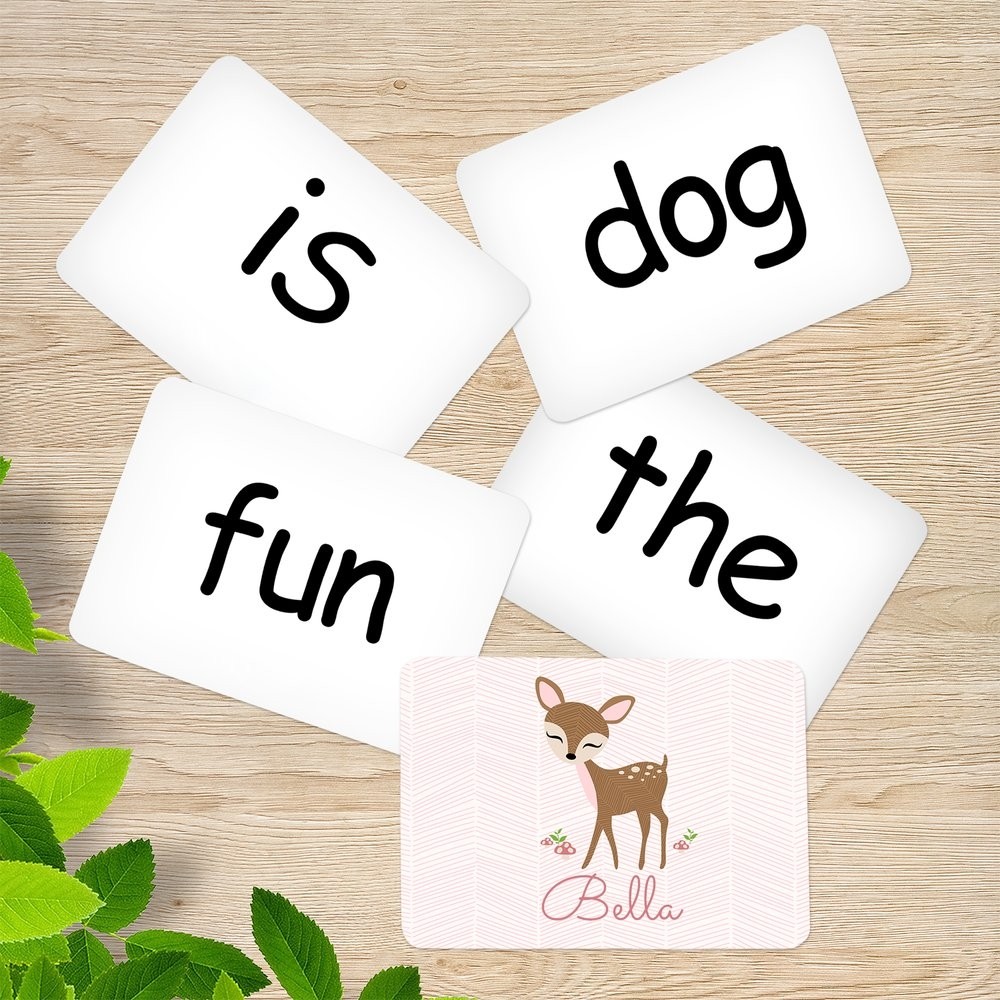 Cute Deer Sight Word Cards
