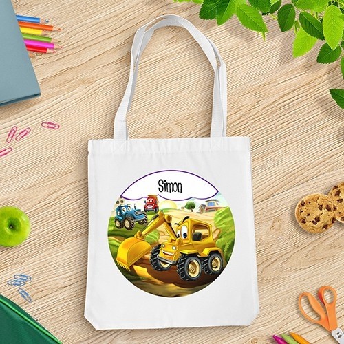 Little Digger White Tote Bag
