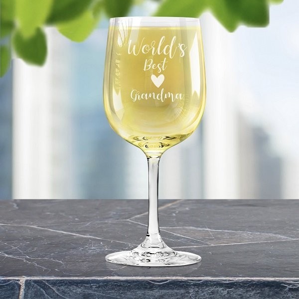 World's Best Engraved Wine Glass