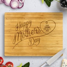 Happy Mother's Day Bamboo Cutting Board
