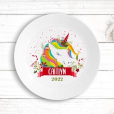 Colourful Unicorn Kids' Plate