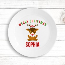 Cute Reindeer Kids' Plate