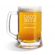 Don't Touch Glass Beer Mug