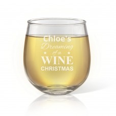 Dreaming Engraved Stemless Wine Glass