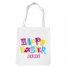 Happy Easter White Tote Bag