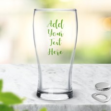 Add Your Own Message Standard Beer Glass
