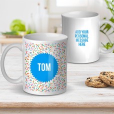 Blue Confetti Mug
