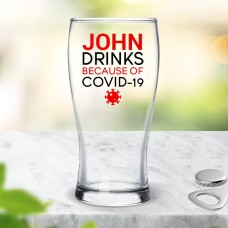 Covid Standard Beer Glass