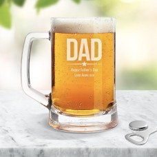 Dad Glass Beer Mug