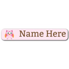 Owl Mini Name Label