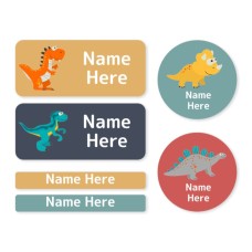 Dinosaur Mixed Name Label Pack