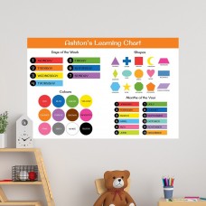Learning Chart Educational Wall Decal