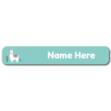 Llama Mini Name Label