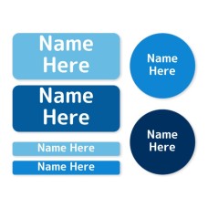 Multi Colour Mixed Name Label Pack
