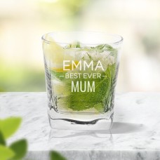 Mum Engraved Tumbler Glass