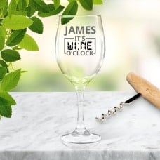 O'Clock Wine Glass
